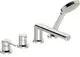 HANSA-Einhebelmischer-Fertigmontageset-fuer-Wanne-Brause-HANSARONDA-0340-Rosette-rund-3-strahlig-72-mm-Chrom-03402473 gallery number 1